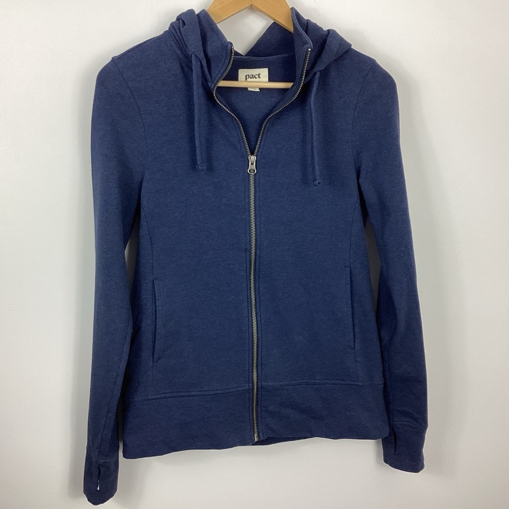 Pact Organic Cotton Zip Up Jacket Size XS